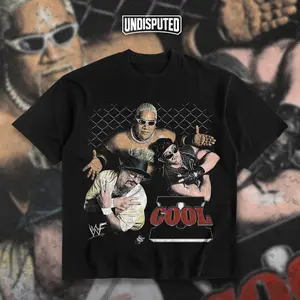 UNDISPUTED Too Cool Heavy Cotton WWF Double Sides T-shirt For Wrestling Tag Team Fan Apparel Menswear Womenswear Gift For Fans DTG Breathable Printing