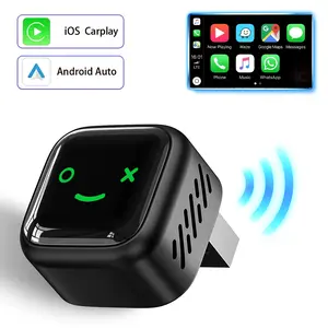 2 in 1 Android Auto Car Wireless & Apple CarPlay wireless Adapter,Switch from wired to Wireless,Dongle for CarPlay from 2016 onwards,plug and play