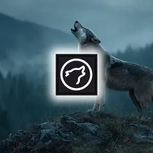 Wolf Head Logo Black/White Wolf Head Logo Black/White