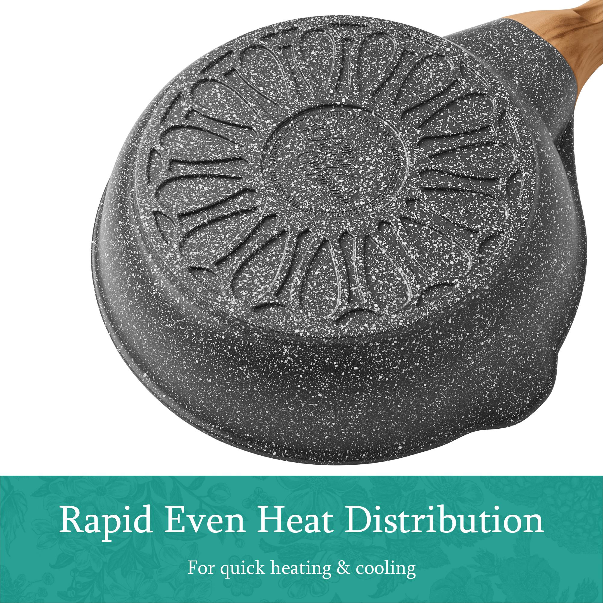 30-Piece Cast Aluminum Cookware Set – Prairie-Inspired Charcoal Speckle Design