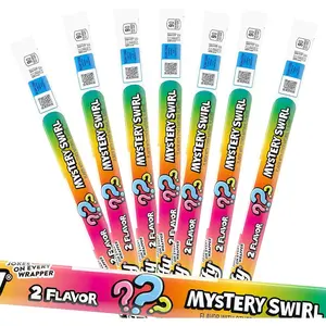 Laffy Mystery Swirl Taffy Rope Candy, 24 Pack, Individually Wrapped 0.81 Ounce Ropes