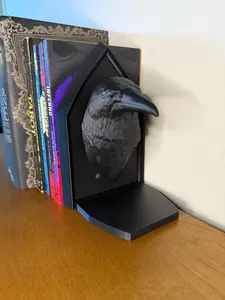 Gothic Crow Bookend Pair Home Decor