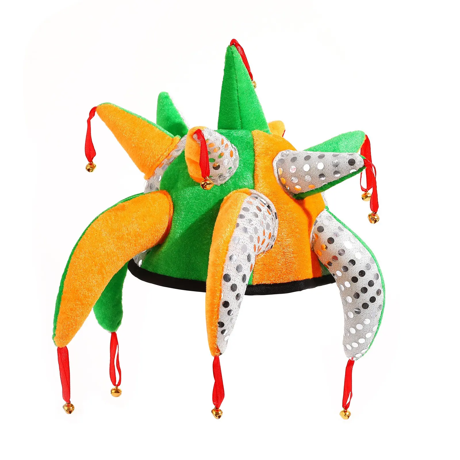Clown Hat Party Accessory, Tentacle Design Bell Hat, Carnival Halloween Easter Party Props, Fun Costume Headpiece for Events