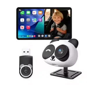 Universal Smart Baby Back Seat Car Camera with Carplay. Portable Wireless Adapter Bluetooth 5.4