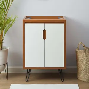 Modway Energize 24" Bathroom Vanity Cabinet (Sink Basin Not Included) in Cherry White