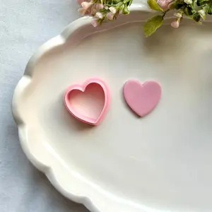 Heart Clay Cutter | Precision 0.2mm Blade, PLA+ Earring Jewelry Crafts