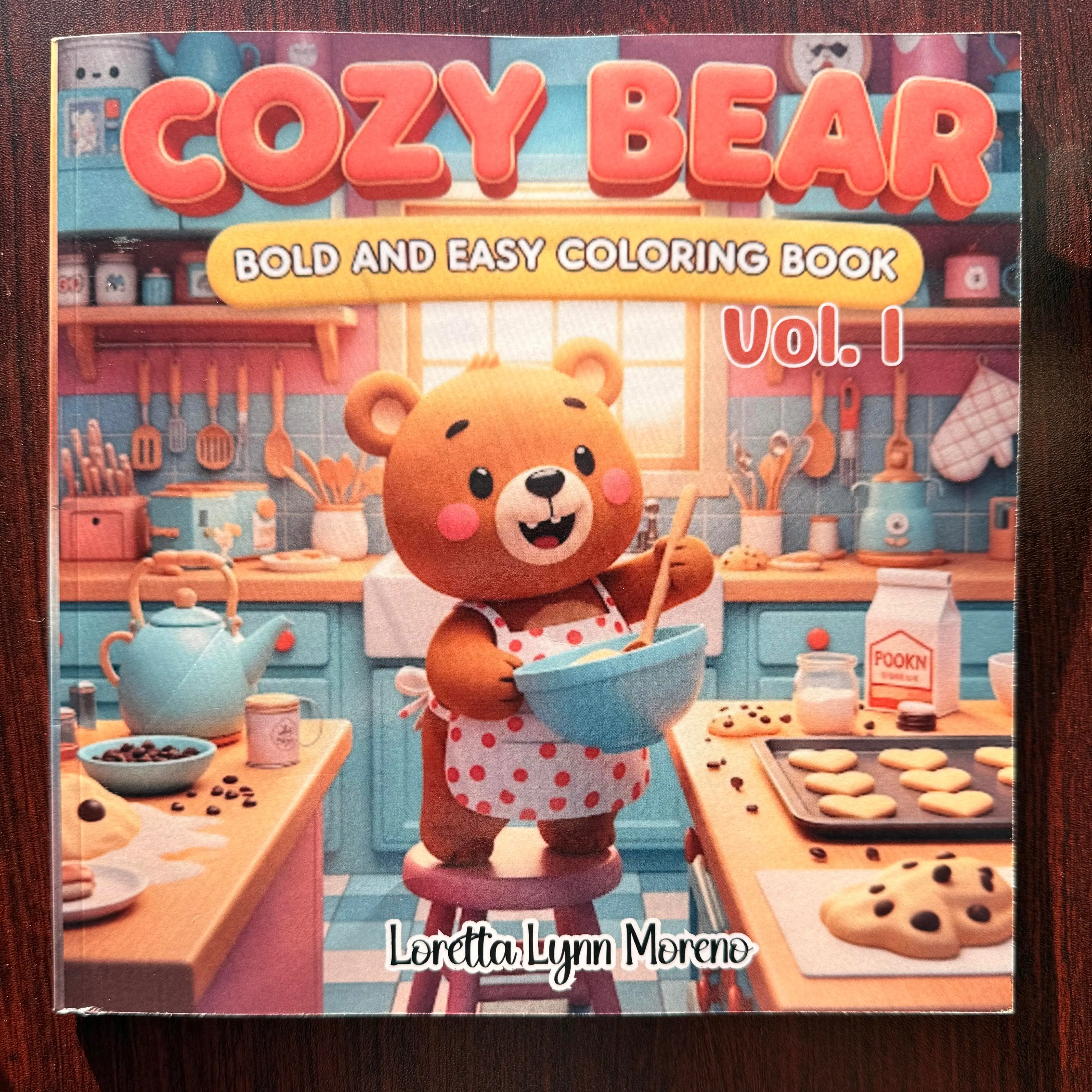 Cozy Bear Bold & Easy Coloring Book Vol.1 - Unisex Stress-Free Activity Book with Bold Lines, Relaxing Scenes (Cozy Bear Coloring Series for Kids, Adults)