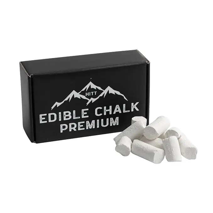 HITT Premium Belgorod Edible Chalk — Satisfying Crunchy Chalk Bars for Eating, PICA Cravings and ASMR Food Content Creators — Organic, No Additives, No Impurities PICA Alternative Snack — 7 oz / 200 g