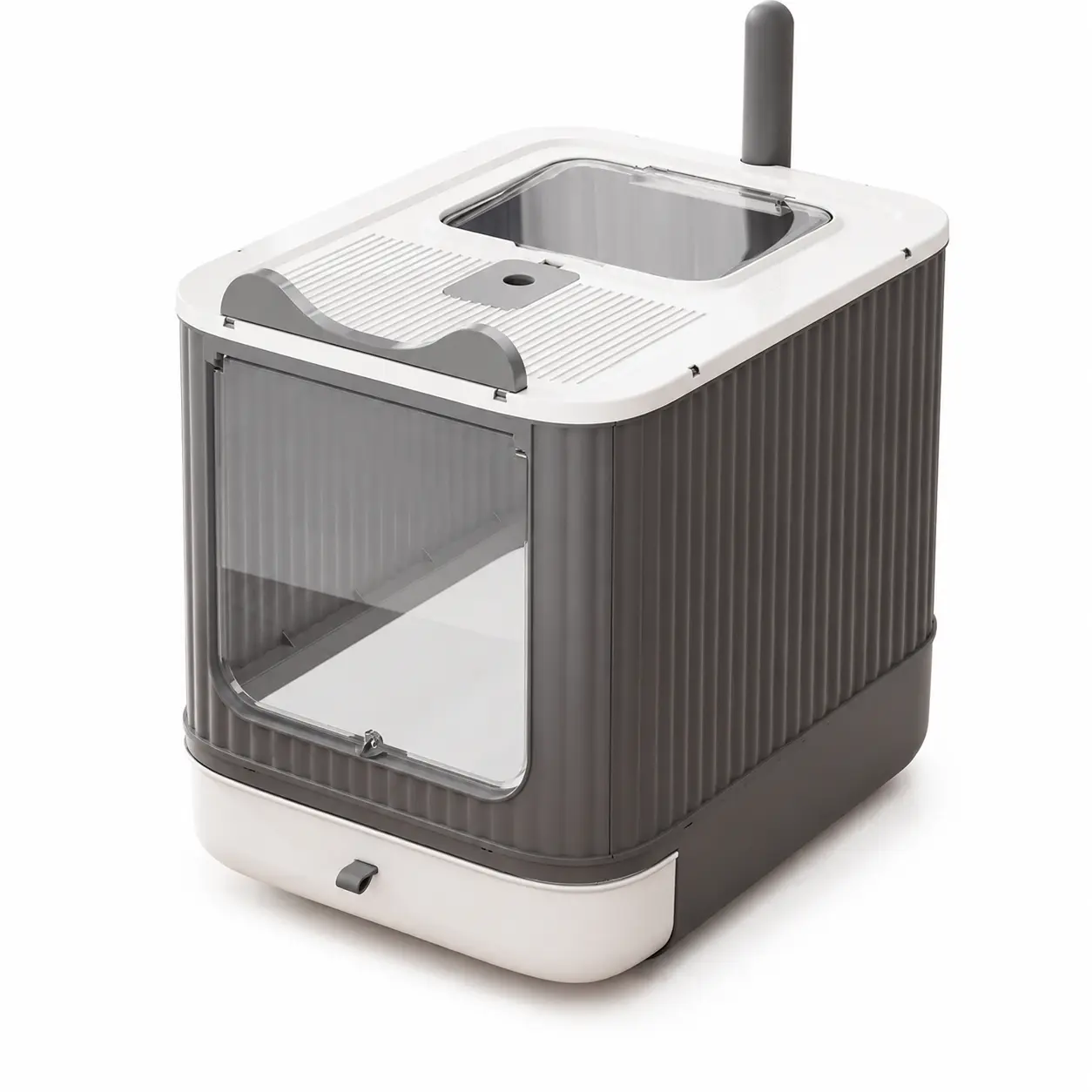 Enclosed Cat Litter Box with Top Exit, UV Sterilization & Automatic Deodorizer, Extra Large Anti-Splash Anti-Tracking for Multi-Cat Homes