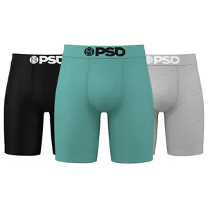 PSD Underwear Men's Sea Core Cotton Boxer Briefs 3-Pack