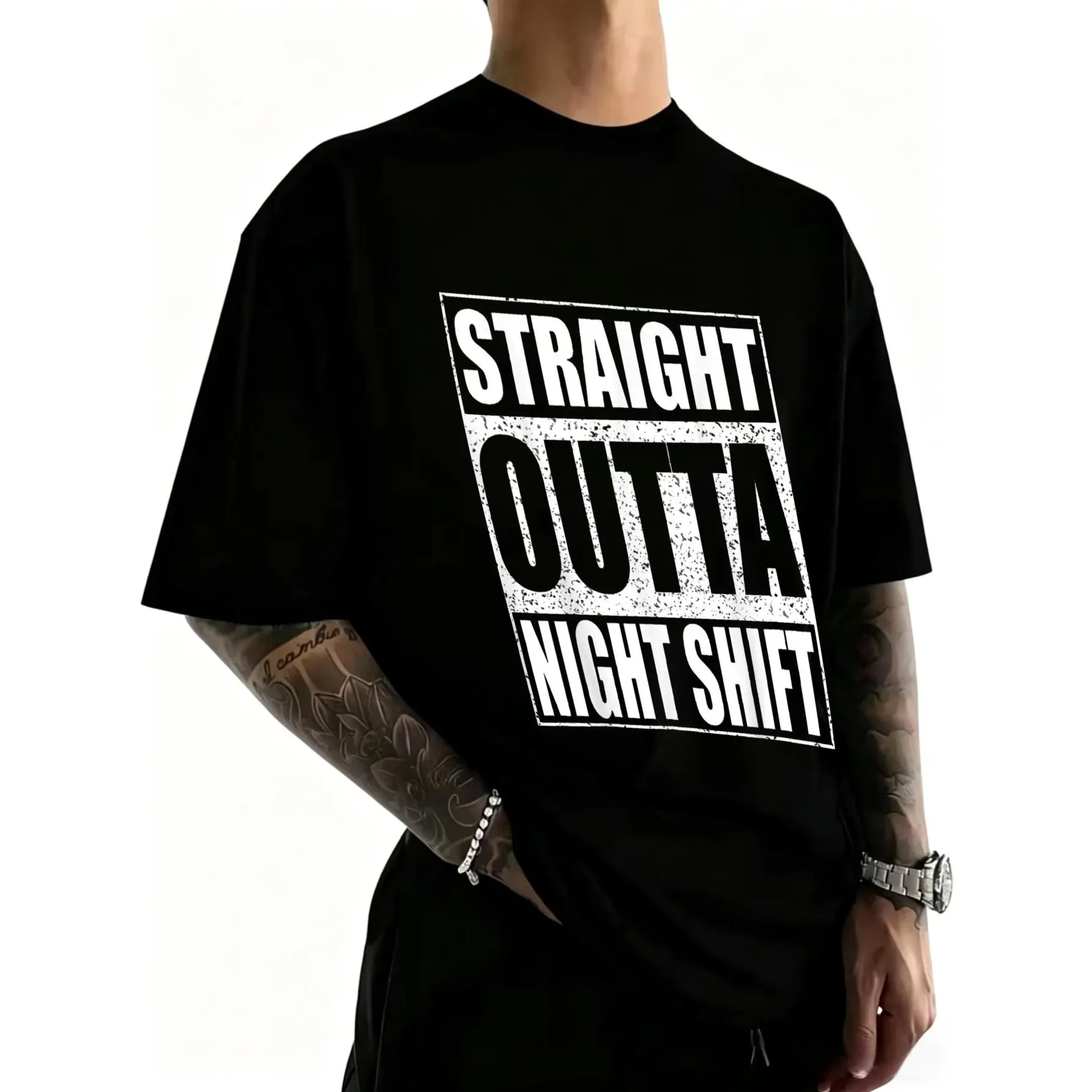 Straight Outta Night Shift Shirt Men Women Night Job T-Shirt
