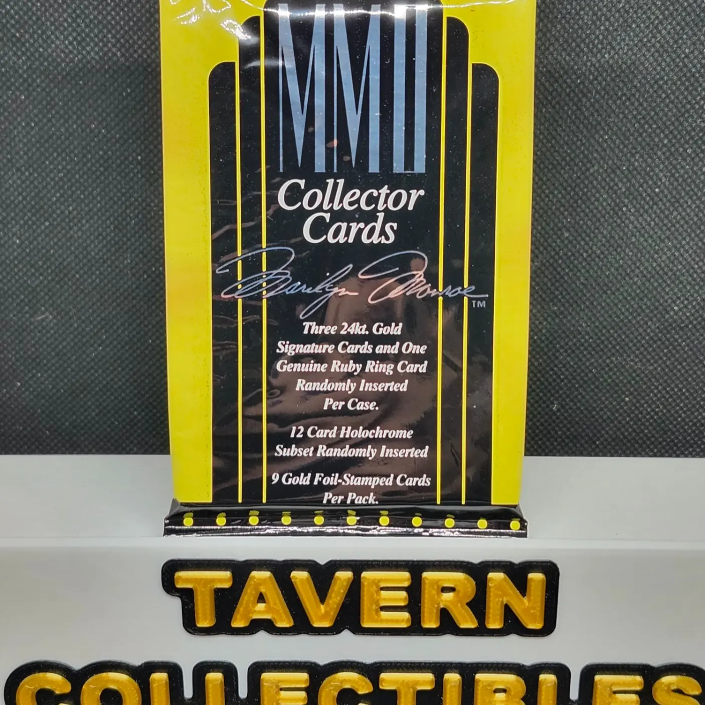1995 Design Marilyn Monroe Collector Cards Series II, 24kt Gold Card Chase, Factory Sealed Pack