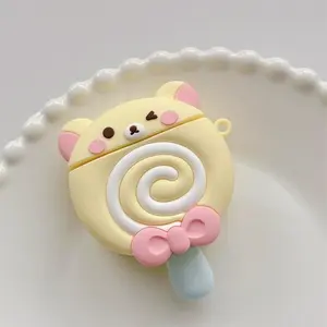 [lt] Cute bear lollipop is suitable for airpods 4th generation bluetooth protective case 2nd generation 3rd generation pro