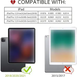 2-piece set suitable for iPad Pro 12.9-inch 6th/5th/4th/3rd generation 2022, 2021, 2020, 2018 anti glare matte PET paper screen protector, touch sensitive writing and painting experience like a pen and paper