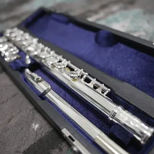 Musician's Addition Student Flute in White Copper