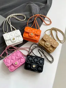 1pc Versatile Stylish Retro Mini Small Square Bag Fashion Chain Shoulder Crossbody Bag For Women Daily Outing Date