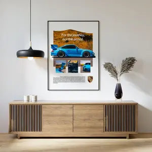 Iconify Journey Poster, Car Wall Art Print, Aesthetic Room Decor for Car Enthusiasts, Gift for Car Lovers Artistic Ornaments