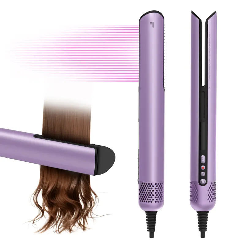 JELLYFISH AGD100 Air Gap Dryer 1400W Hair Straightener  | Clamp-Free Zero Touch No Damage 2-in-1 Dry & Straightening Tool | 1400W High-Speed Professional  Salon Air Gap Hairdryer | 2 Speeds 4 Temps 1.1lb Lightweight for Home Travel