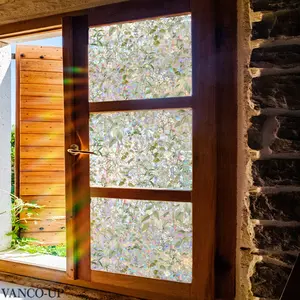 A piece of (45*100CM) colorful broken leaf flat 2D Decorative window sticker, window decoration static glass sticker, XC20062-YC