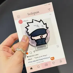Gojo Satoru Jujutsu Kaisen Cute Chibi Acrylic Phone Grip Stand MagSafe Magnetic Holder for iPhone 15 14 13 Anime Gift