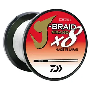 Daiwa J-BRAID Grand X8 3000Y White Bulk Spool