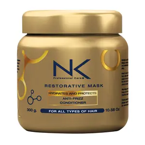 NK Professional Care – Restorative Mask – Hydration and Protection – Anti-Frizz and Conditioner with Niacinamide, Panthenol, Vitamin C and Biotin. (300gr) hair care