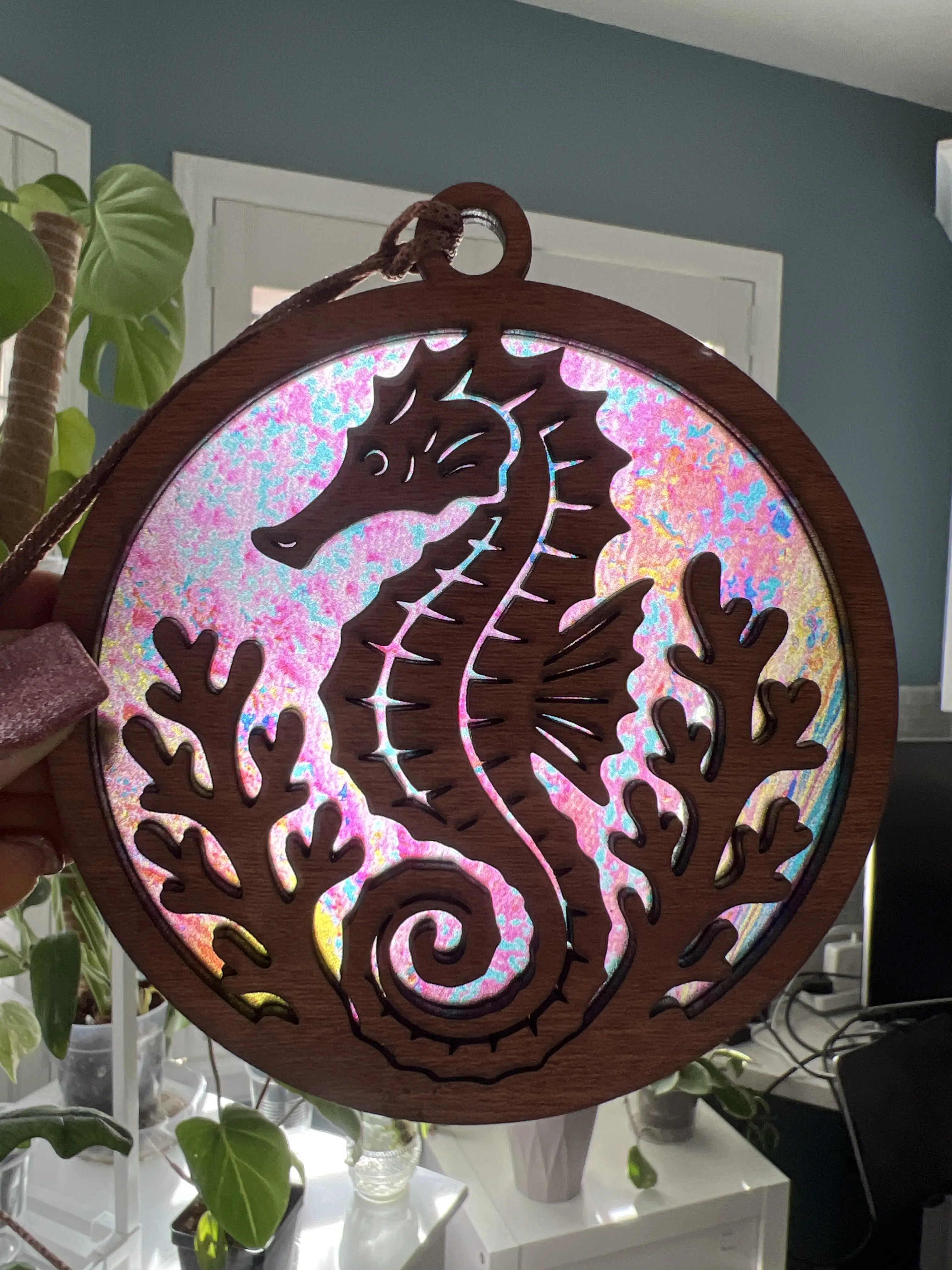 Seahorse Suncatcher for Sunny Window Seahorse Suncatcher for Sunny Window