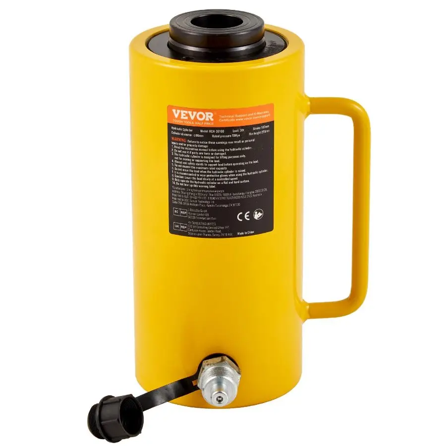 【DealsForYouDays】60ton 50mm Hollow Plunger Hydraulic Cylinder JackVEVOR Super Brand Day