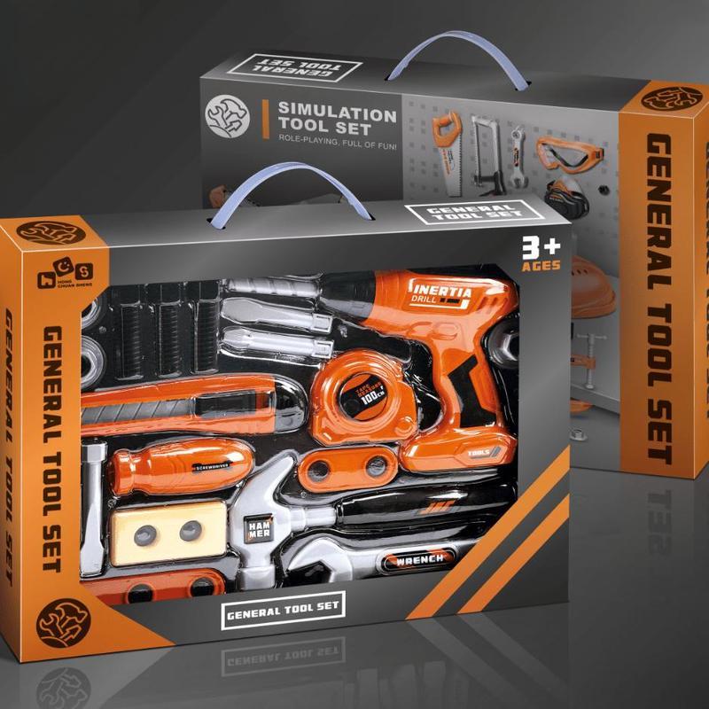 Kids Tool Bench-19PCS Kids Tool Set With Inertia Drill - STEM Montessori Educational Toy For 3-7 Year Olds | Pretend Play Construction Toolbox & Birthday Party Favors | Christmas Gift Stocking Stuffers