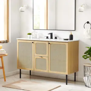 Chaucer 48" Single Sink Bathroom Vanity in Oak White