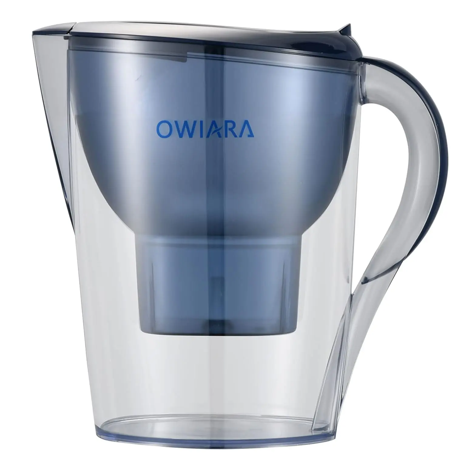 14-Cup Digital BPA-Free Water Filter Pitcher (12x10 in) - Built-In Digital Filter Reminder, Ergonomic Handle, User-Friendly Structure, Purifies Tap Water, Removes Chlorine,Fluoride,Heavy Metals, for Family, Kids, Countertops, Fridge-Door Storage