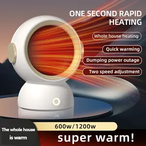 1200w Electric Home Heater Fan Warming Heater, Desktop Space Warmer, Portable Mini Office Fast Heating Adjustable Heating Temperature, Safe Fireproof Circulating Warmth, Christmas New Year Gift