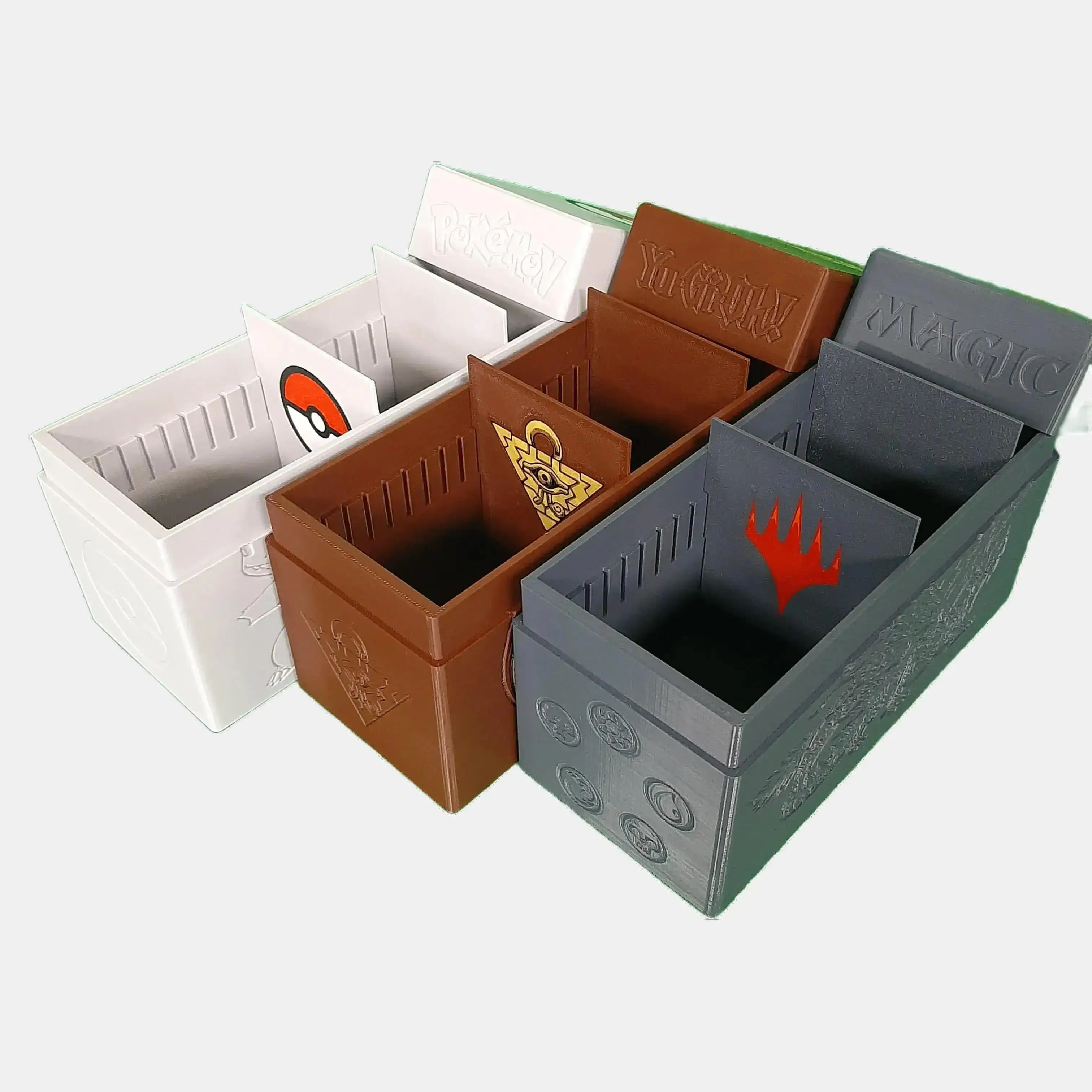 Perfect fit trading card Storage / Deck box, Pokémon, MTG, YuGiOh! Holds up to 5...