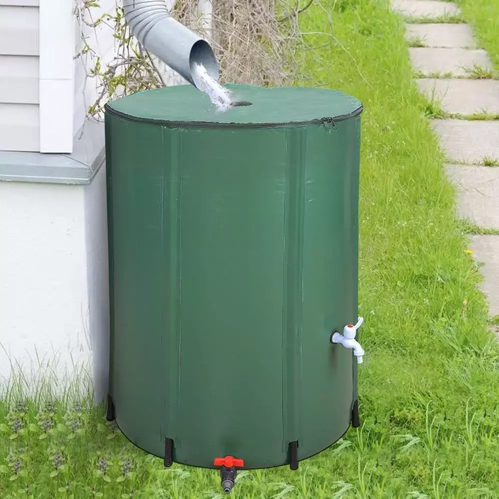 100-Gallon Foldable Rain Barrel – Portable Outdoor Water Storage Tank