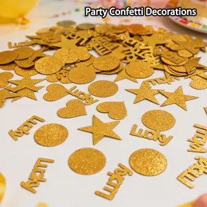 99 Pieces Lucky Letter Confetti Set, Glitter, Party Gift Card Decoration, Universal Use, Perfect for Birthday Celebrations