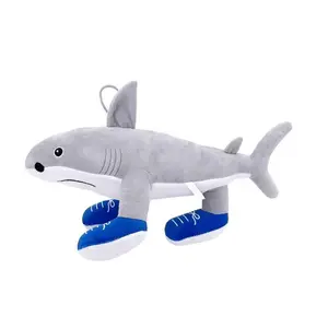 Funny Sneaker Shark Stuffed Animal - American Shanhaijing AI Meme Plush