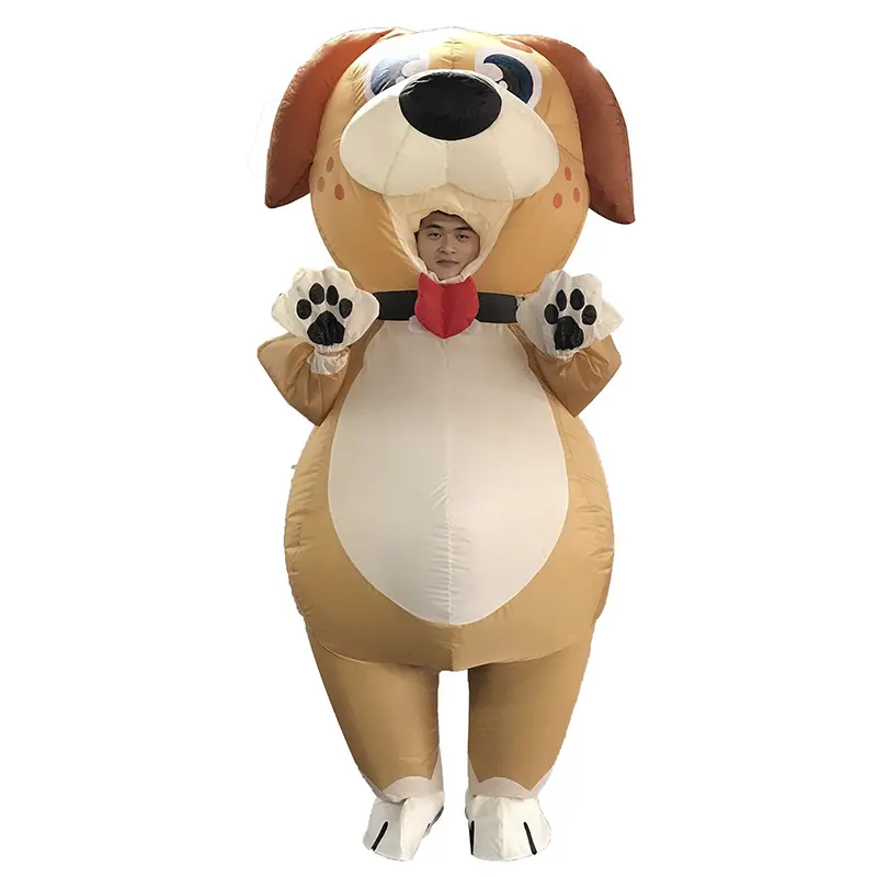 Cute puppy inflatable suit