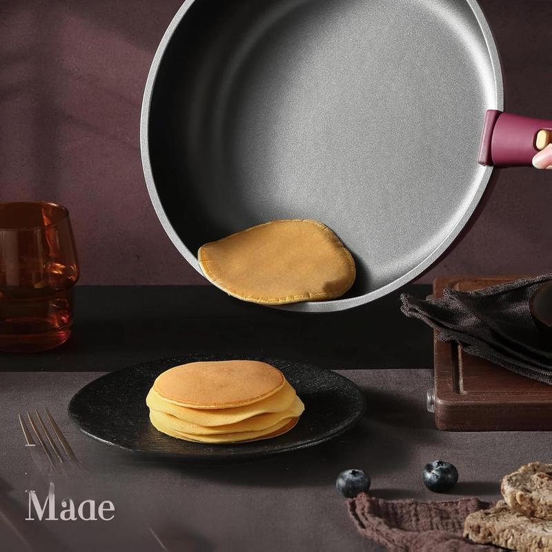 21pcs Pots and Pans Set, Nonstick Cookware Set Detachable Handle, Induction Kitchen Cookware Sets Non Stick with Removable Handle, RV Cookware Set, Gold and Purple