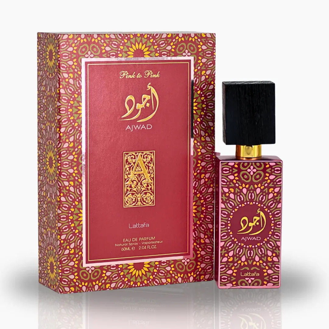 Lattafa Ajwad Pink to Pink Eau de Parfum, Exotic Unisex Fragrance with Fruity, Amber, and Spicy Notes - Long-Lasting EDP Spray, 60ml / 2.04 fl oz, Arab Perfume, Perfumes, Exotic Blend, Smelling Good, Safe, Adults, 60 Months, Bottle, Single Item, Uae, Soft