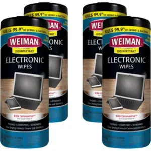 Weiman  7 x 8 in. Electronic Wipes, 30 Count - Pack of 4