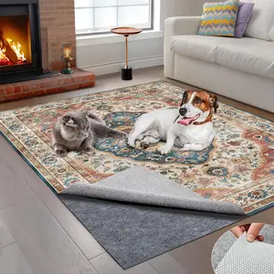 5x7 ft Rug Pad,  & Non Slip Rug Pads Felt + Rubber Backing, Under Rug Carpet Non Slip Pad for Hardwood Floors, Keep Your Rugs Safe and in Place (5 x 7 Ft)