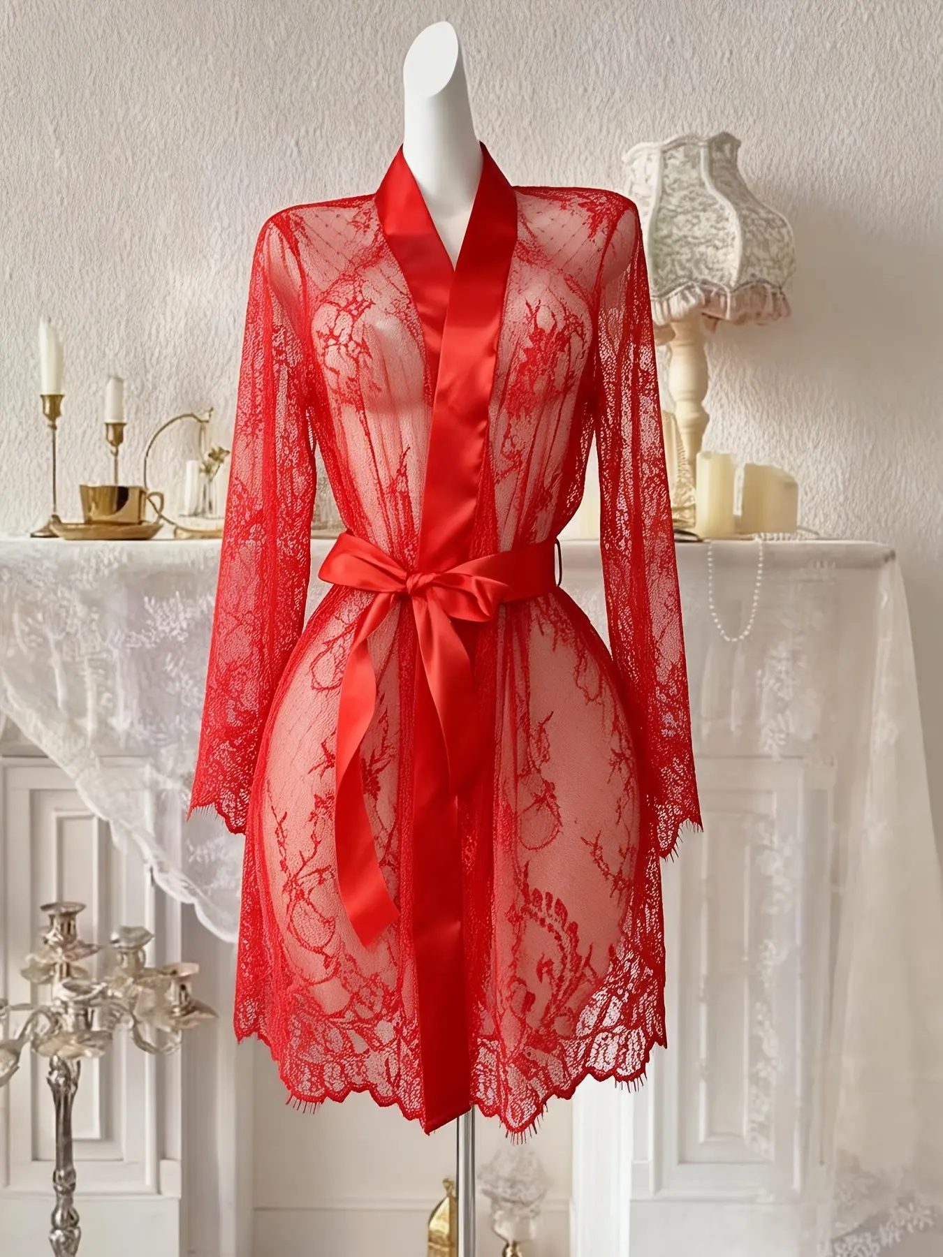 Women's Sexy Sleepwear Lounge Robe Bath Robes Comfortable Floral Print Robe Floral Pattern Fitted Design Elegant All Seasons Wear, Perfect for Relaxing at Home