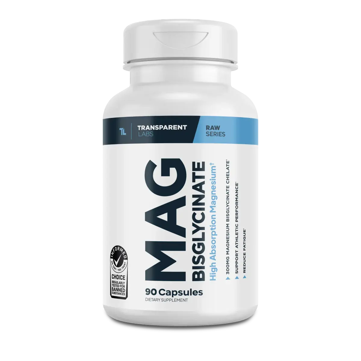 Magnesium Bisglycinate Magnesium Supplement - Transparent Labs, Fitness Dietary Supplement, Easy-to-Use Bottle, Mineral