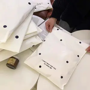 20pcs of white polka dot courier bags, waterproof self-sealing storage bags, suitable for clothing and gift packaging, birthday and wedding gift bags, applicable for schools, ideal Christmas gift packaging, graduation gift wrapping
