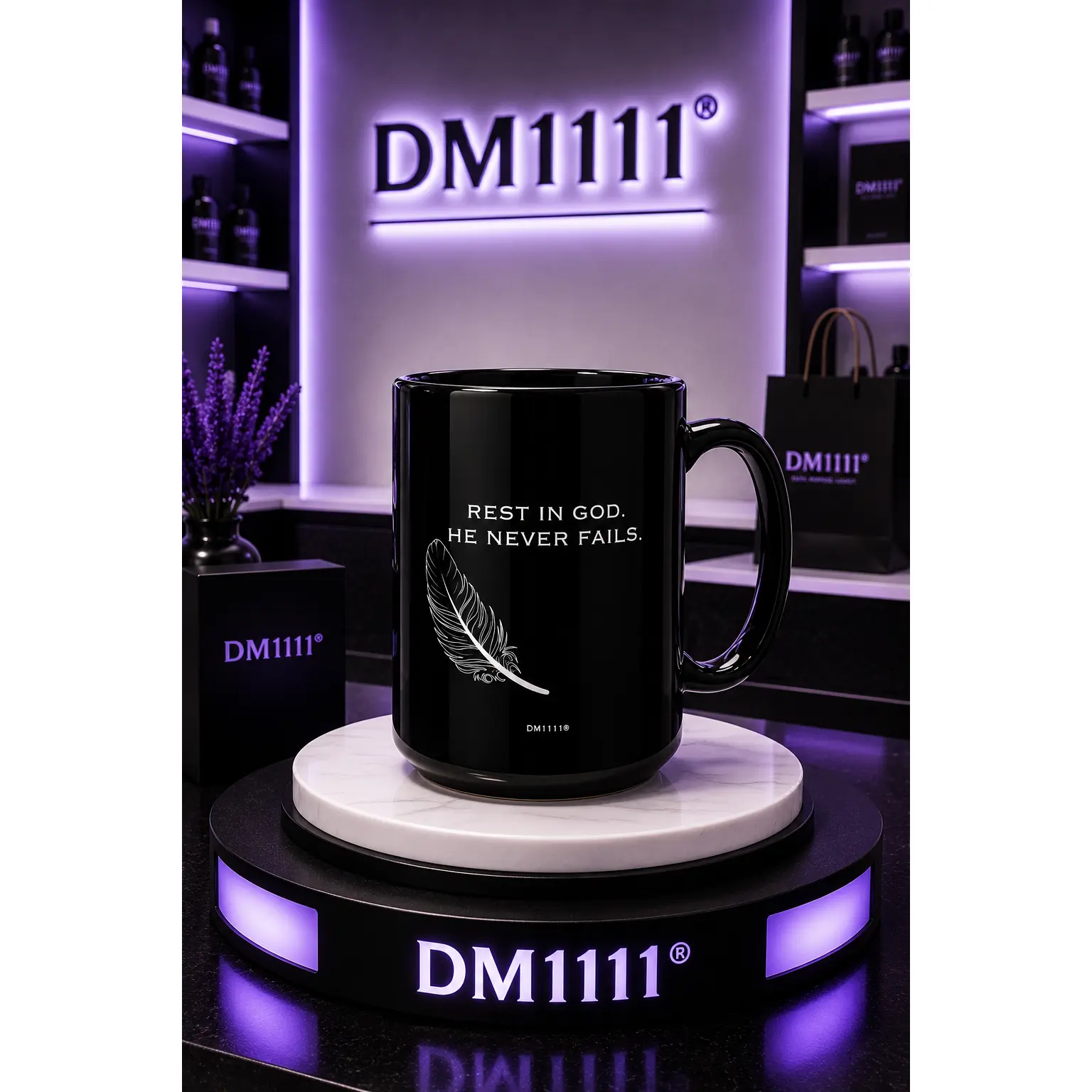 "Rest In God" DM1111 Divine Faith Mug (11oz, 15oz)