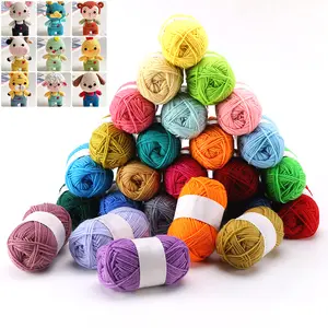 20×25g Acrylic Yarn Crochet Hook and Stitch Marker Set(20 Colorful Skeins + 5 Crochet Accessories) - Soft, Smooth, Vibrant Yarn for Crochet Flowers, Amigurumi, and Granny Squares, Ideal for Christmas Gifts, Mother’s Day Gifts, and Craft Lovers