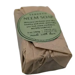 Neem Soap - 3 oz / 750g - Facial Soap for Skincare - No Eye Contact - Made with Coconut Oil Skin Repair Comfort Facial Wash