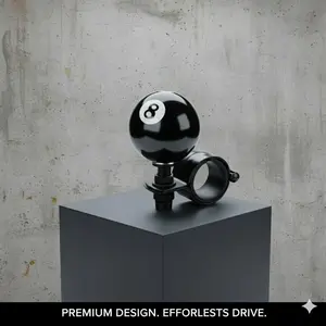 8-Ball Steering Wheel Knob | Heavy-Duty 360° Rotating Suicide Knob for Vehicles