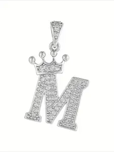 Crown Letter 26 English Letter Pendant Accessories Handmade DIY Necklace Jewelry, Give Friends and Family Gifts