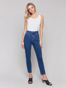 Charlie B Indigo Claudia Slim Leg Jeans - petite